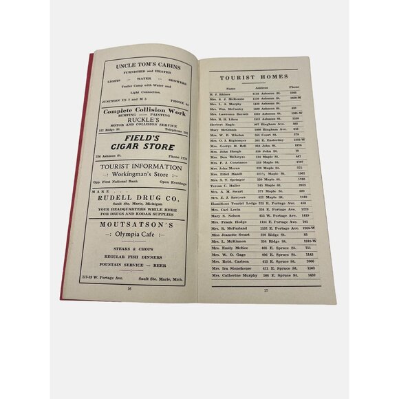 Vintage Sault Ste Marie Tourist Information & Traffic Laws Booklet 1938 Michigan - Picture 5 of 8